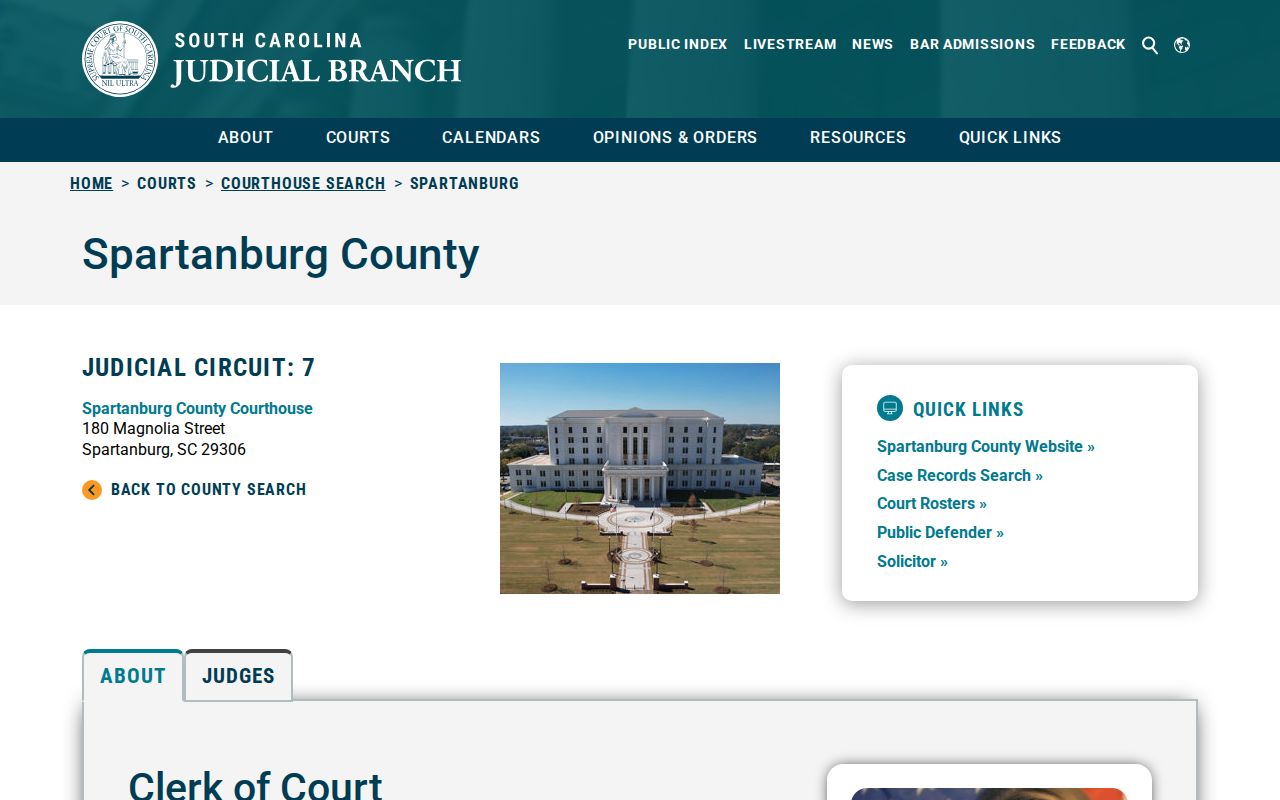 Spartanburg County bench warrant information, Circuit and Family Court contacts