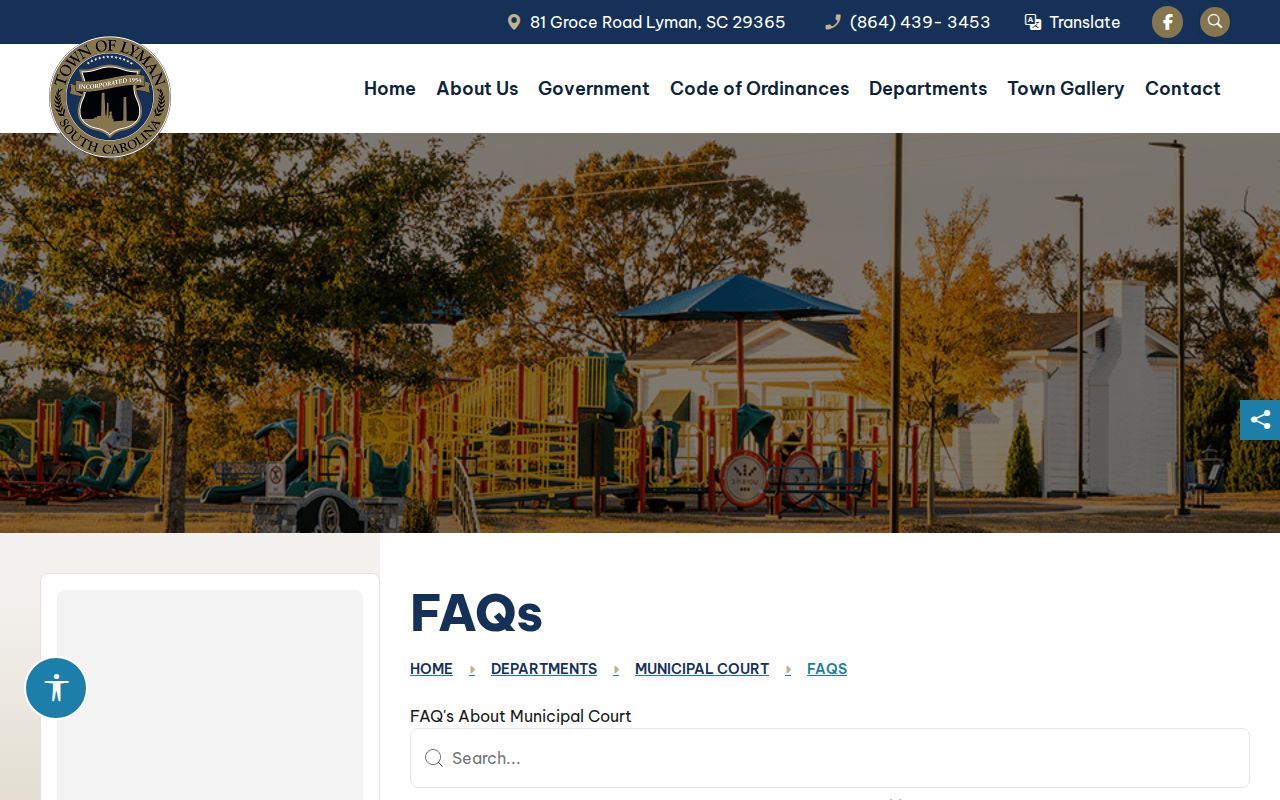 Spartanburg County Lyman warrant records, official missed-court and payment FAQ